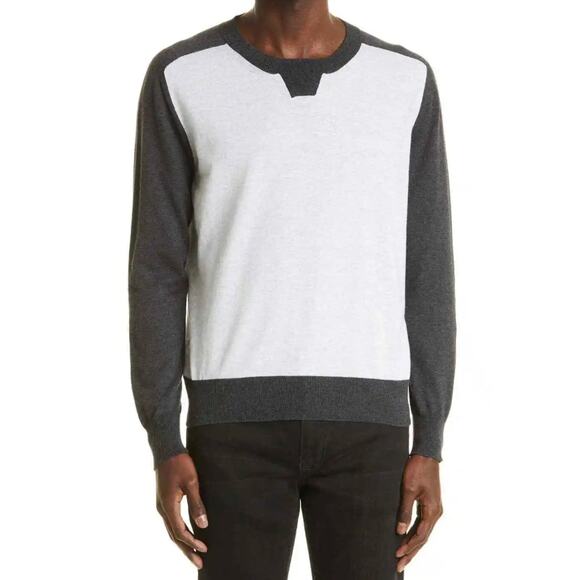 Canali Black Edition NWOT Men's Gray Black Long Sleeve Sweater Size 54 US XL - Picture 1 of 8